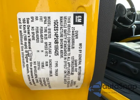 2004 Chevrolet Ssr from USA, damaged, VIN 1GCES14P24B106425